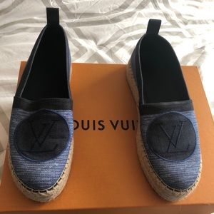 Louis Vuitton denim espadrilles